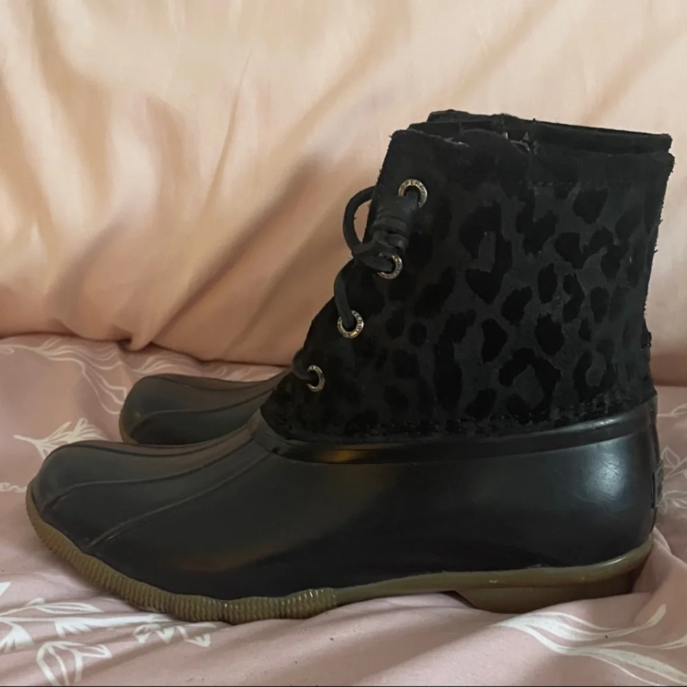 Sperry Black Women's Duck Boots